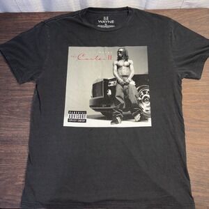 Lil Wayne Tha Carter II Gray Short Sleeve T Shirt XL Graphic Album Art